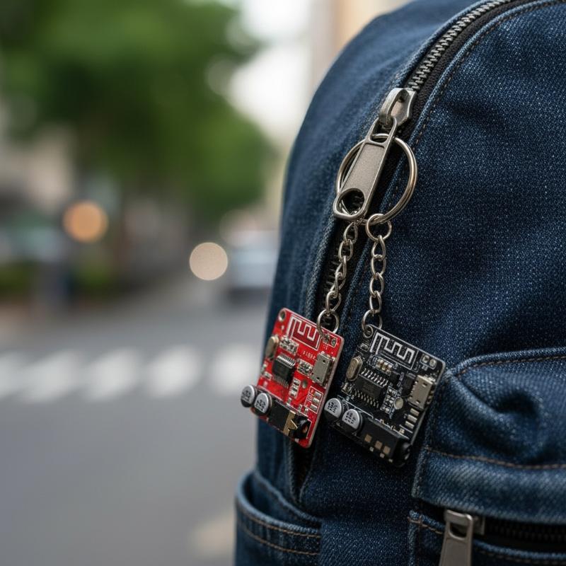 Tech Woven Accessories - Circuit Board Keychain Vintage PCB Metal
