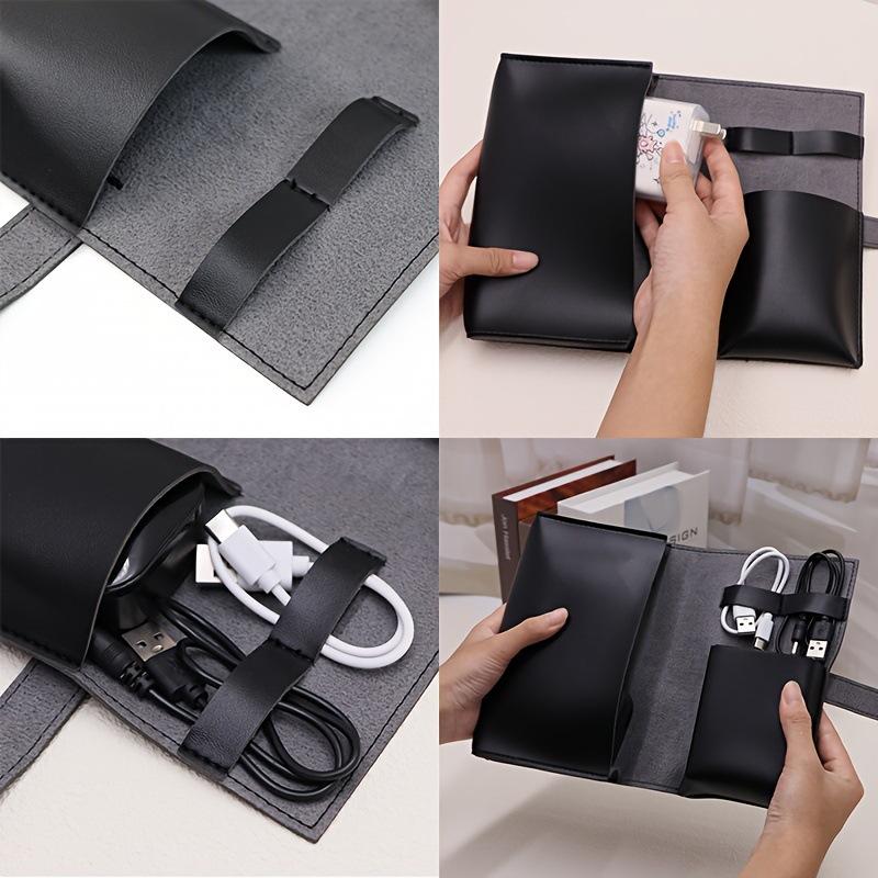 1PC PU Leather Multi-Compartme - огляд і ціна Tech Accessories Organizer Pouch